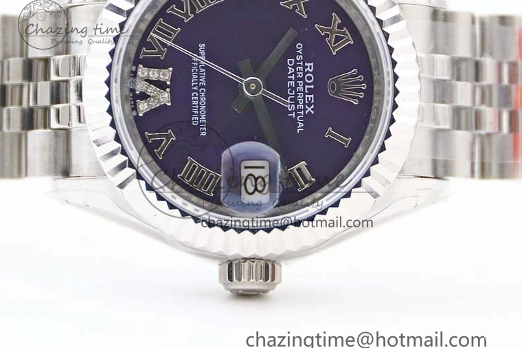 Steel NH05 28 904L Roman Edition Dial on Bracelet SS DateJust President TWF Purple Best Lady Markers 1:1 0123